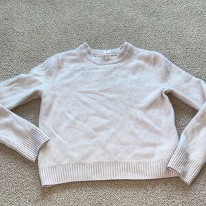 lululemon athletica Light Gray Crew Neck Sweater